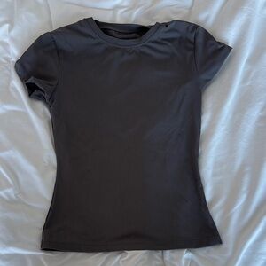 Adanola Ultimate Short Sleeve Top - Grey